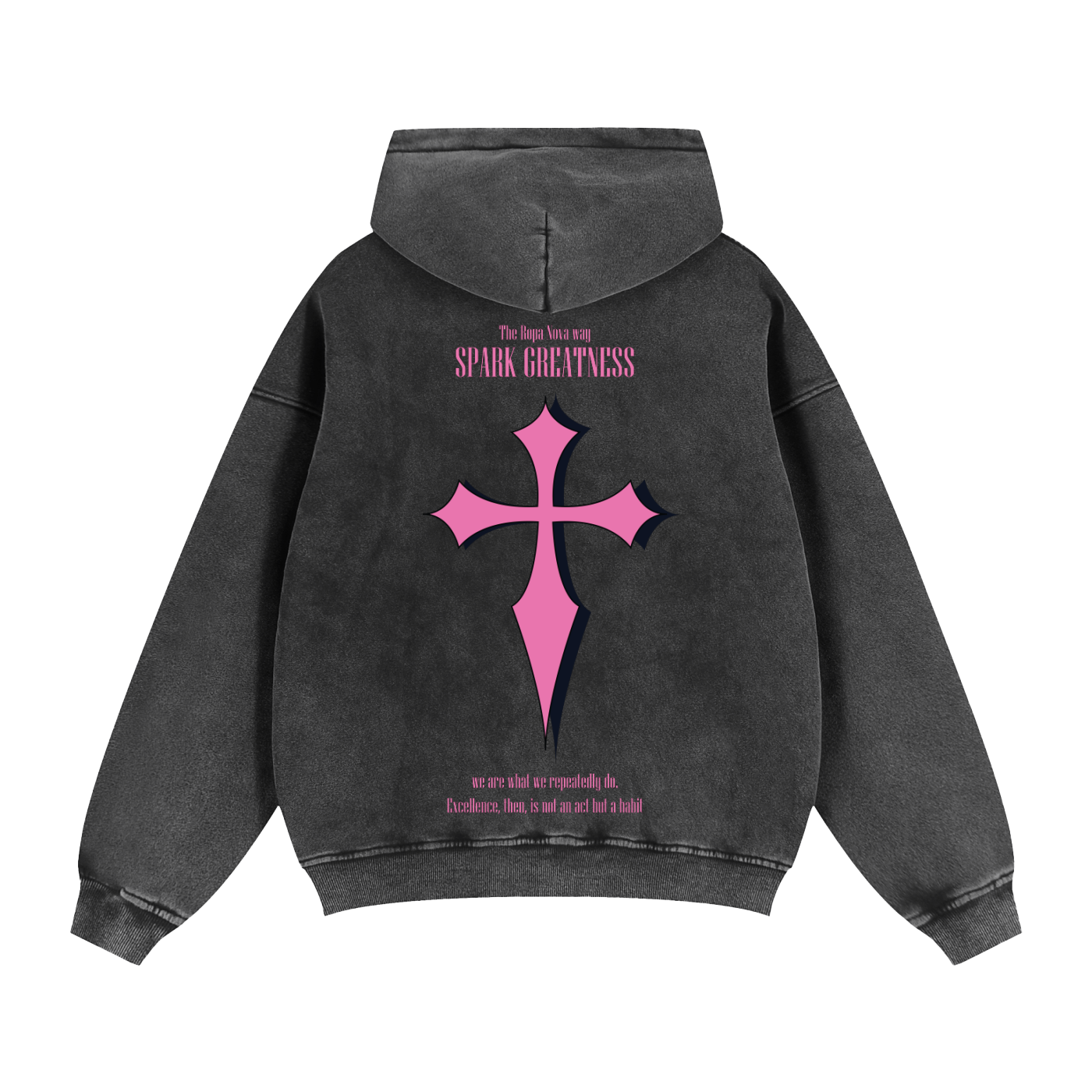 Greatness zip up hoodie (Pink design)