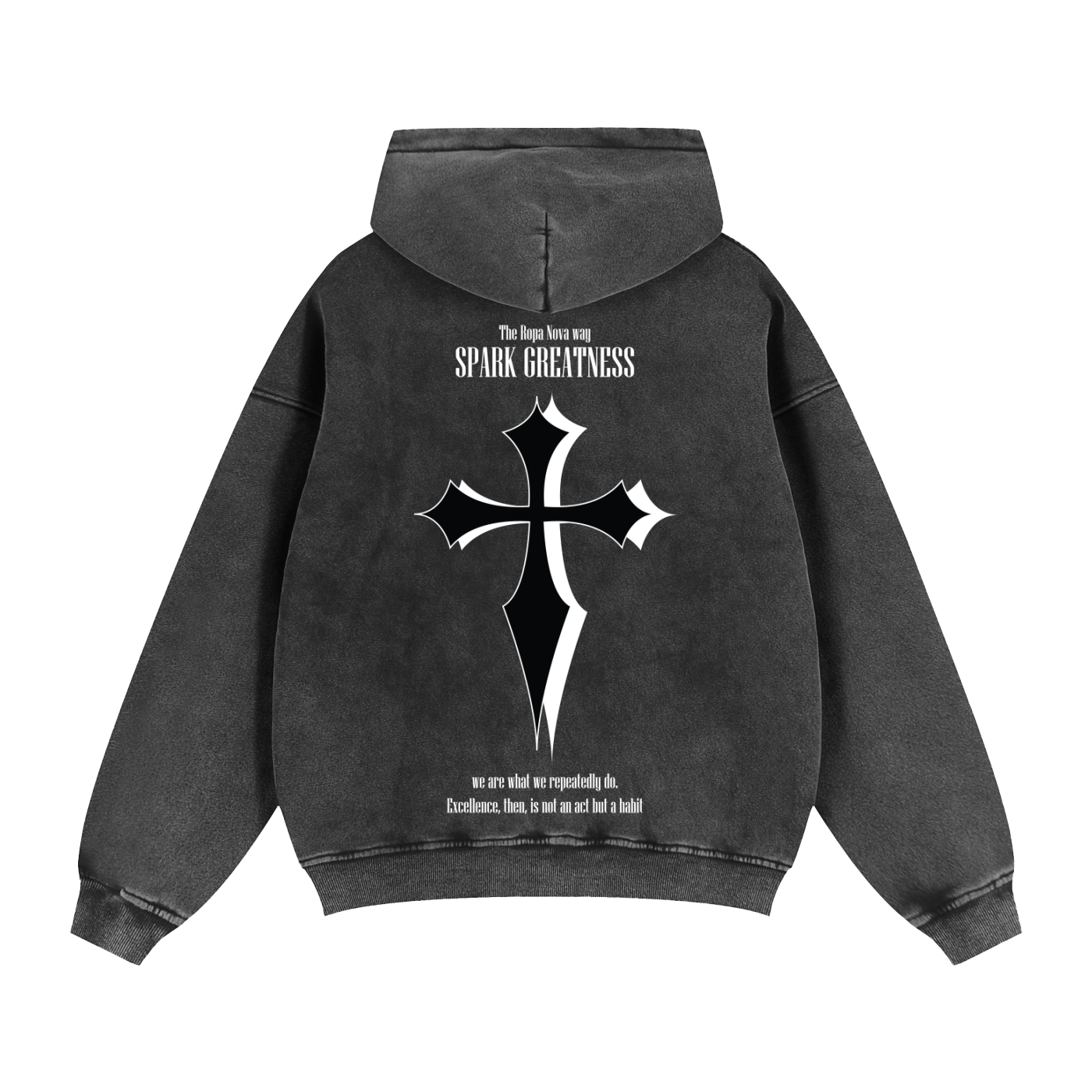 Greatness zip up hoodie (White design)