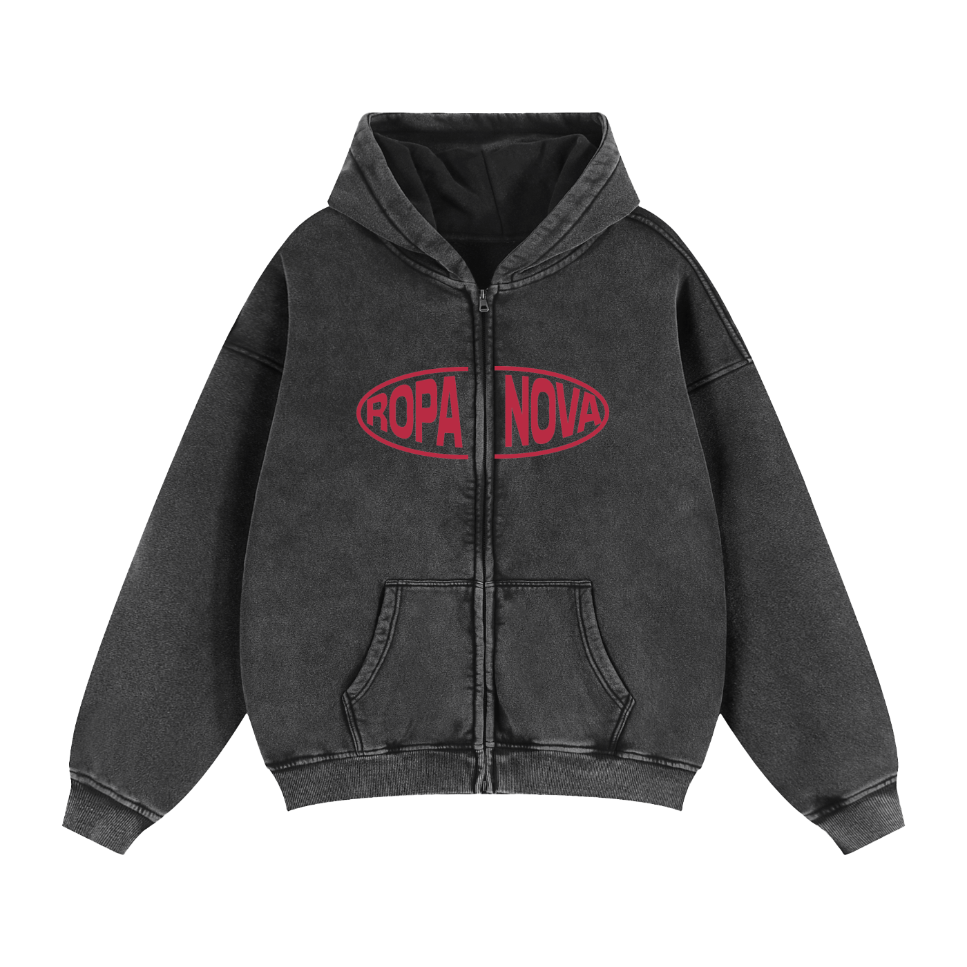 Greatness Zip up Hoodie (Red)