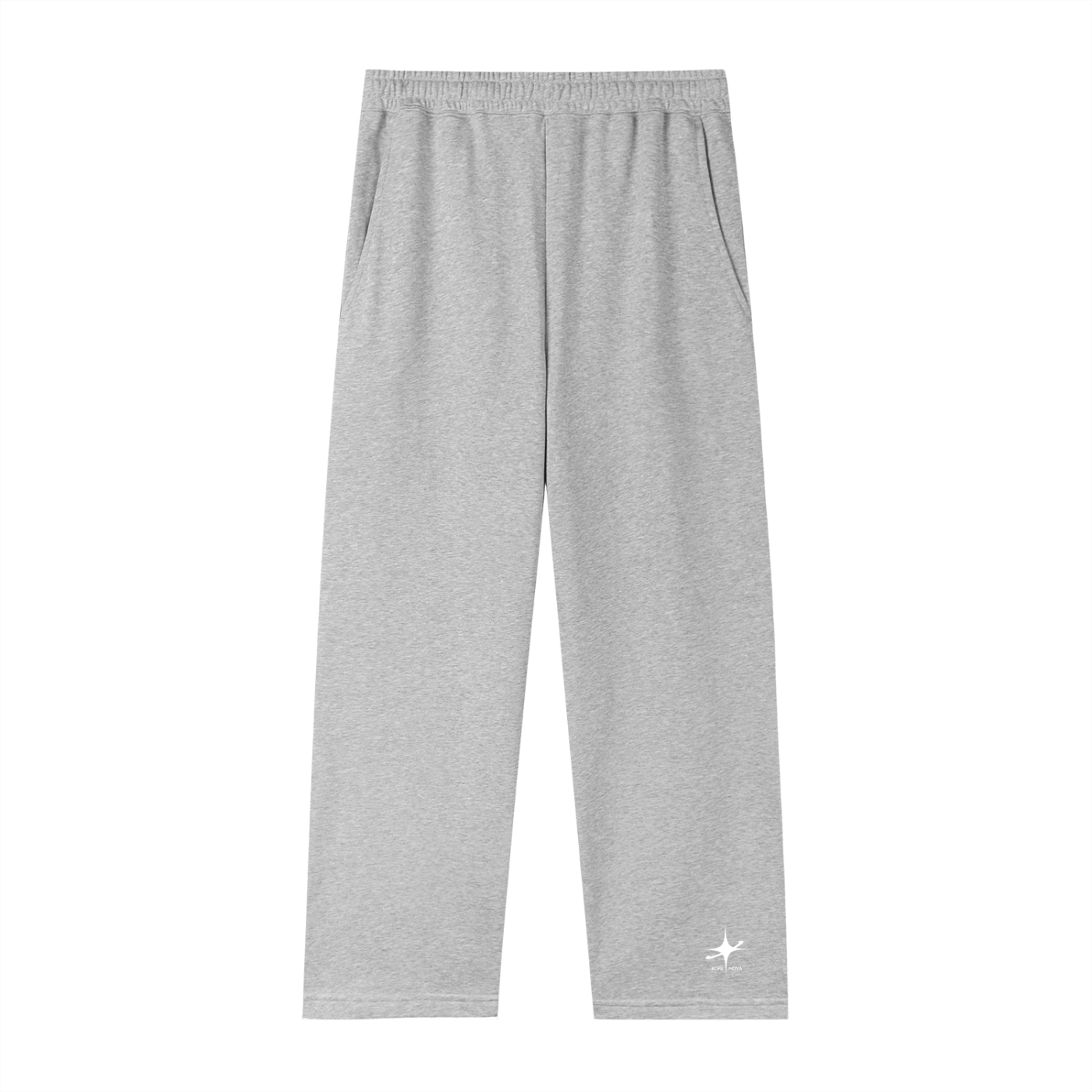 Star Straight-Leg Sweatpants (Grey)